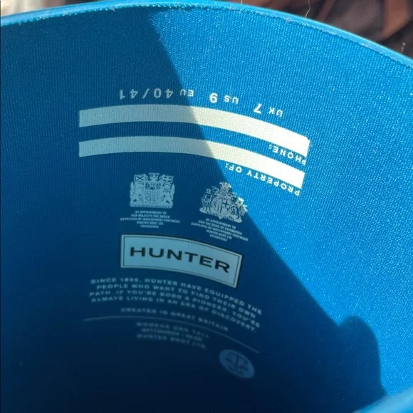 Hunter Vibrant Blue Waterproof Boots - Picture 6 of 7
